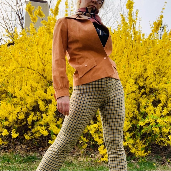 UO Modern Vintage Plaid Tattersall Hi Waist Pants - Picture 13 of 16